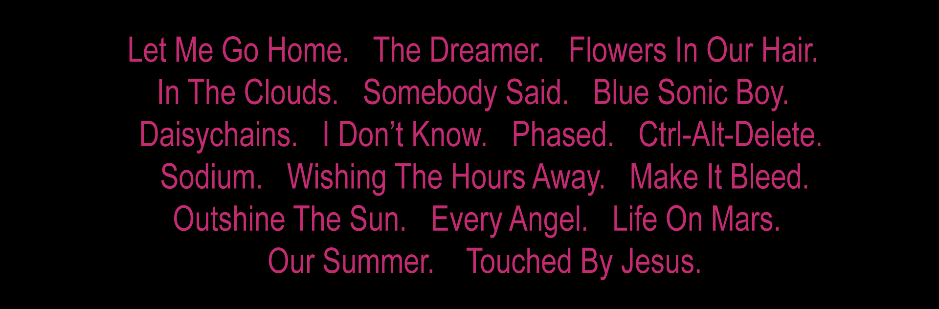track listing